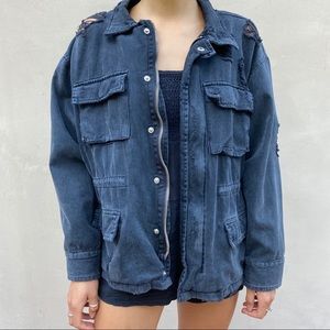 Black Denim Carmar Jacket